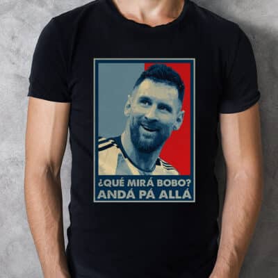Alternative view of Qué Miras Bobo - Qué Mira Bobo T-Shirt - Argentina Winner Shirt