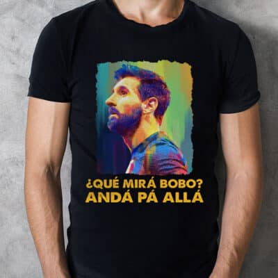 Alternative view of Qué Miras Bobo - Qué Mira Bobo T-Shirt - Argentina Soccer Football Shirt