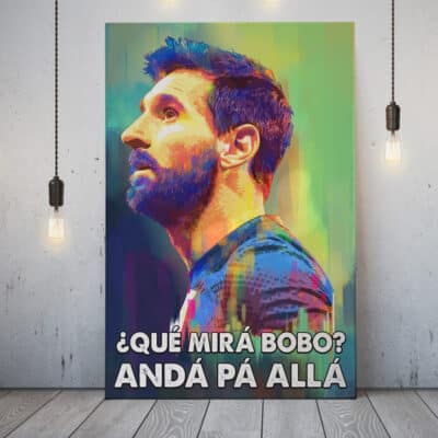 Qué Miras Bobo - Qué Mira Bobo Canvas - Argentina Soccer Football Poster