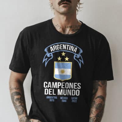 Alternative view of Argentina Campeones del Mundo 2022 T-Shirt Sweatshirt
