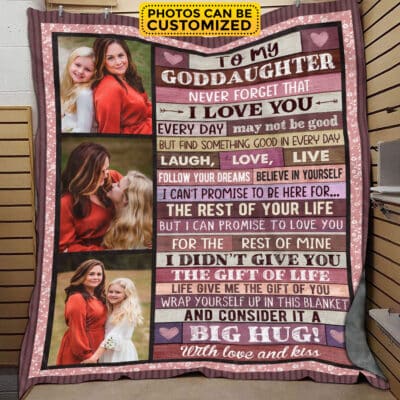 Personalized Goddaughter Gifts from Godmother Godfather - To Goddaughter Throw Blanket Believe Christian Gifts for Birthday