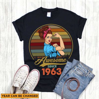 Alternative view of Custom Year Womens 50 40 30 Year Old Awesome Since 50th 40th 30Th Birthday Gifts Women T-Shirt