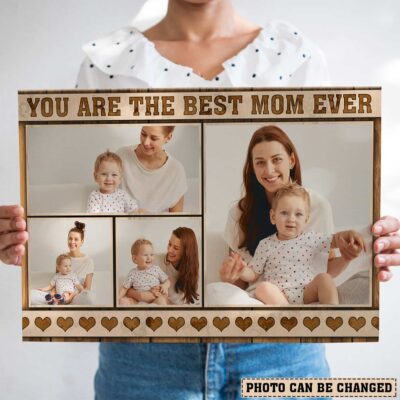 Alternative view of Custom Photo You Are The Best Mom Framed Canvas Wall Art Decor - Personalized Mom Gift - Mothers Day Gifts