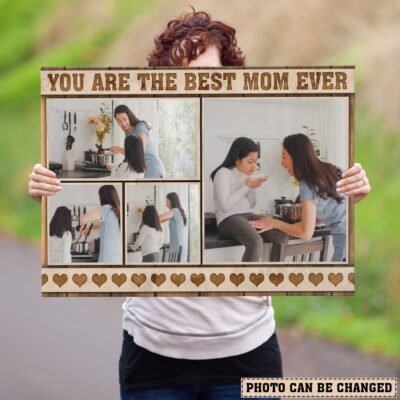 Custom Photo You Are The Best Mom Framed Canvas Wall Art Decor - Personalized Mom Gift - Mothers Day Gifts