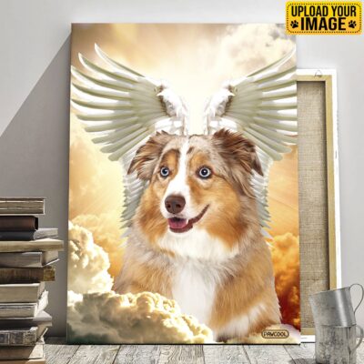 Alternative view of Pet Angel Wings - Custom Pet Drawing Canvas Poster - Personalized Pet Portrait Decor Wall Art
