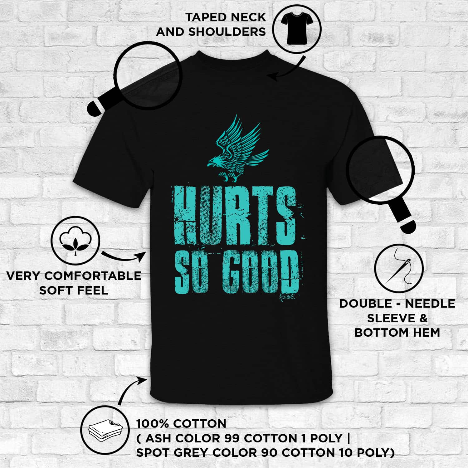 3. Hurt So Good Mockup T shirt 2