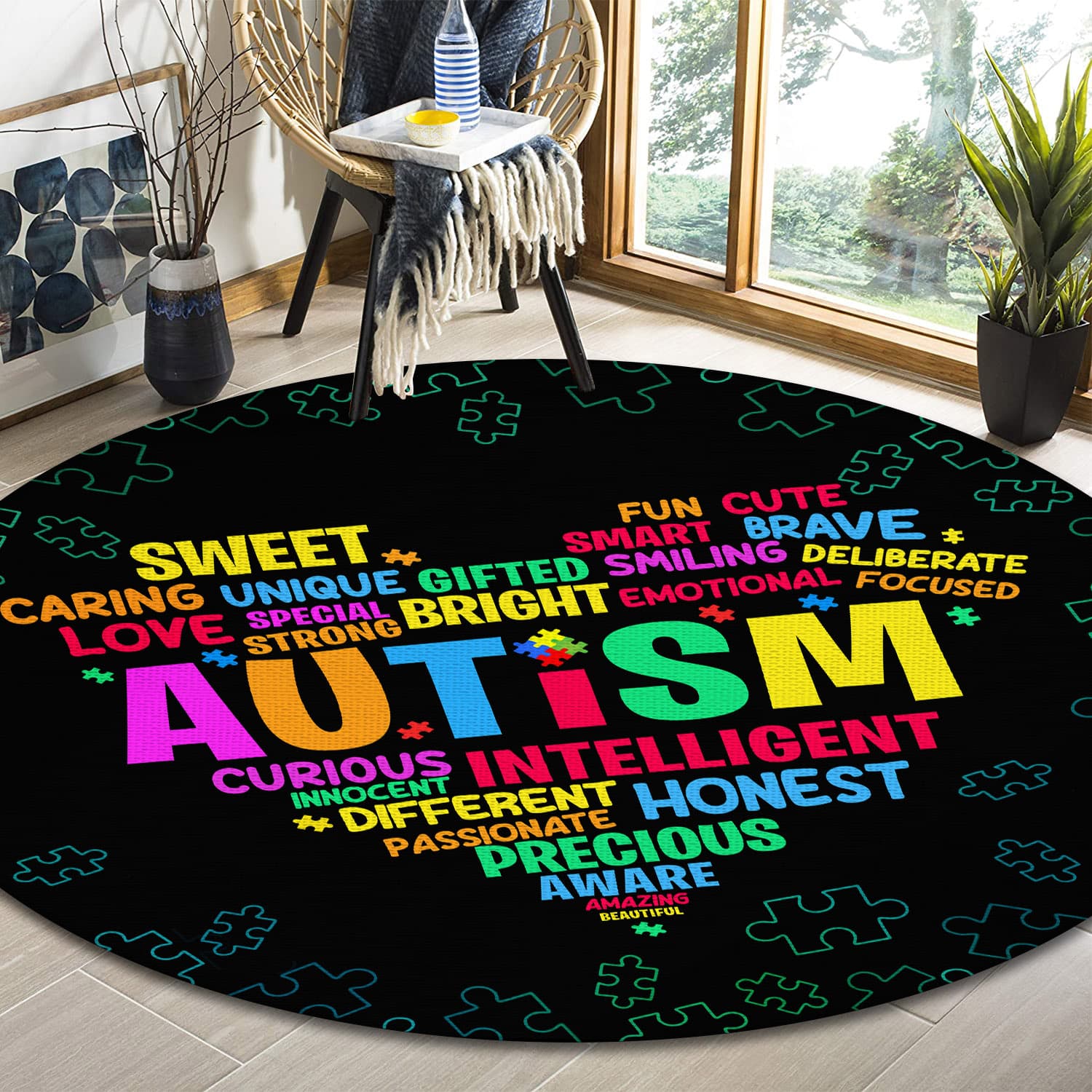 Round Rug Mockup 3