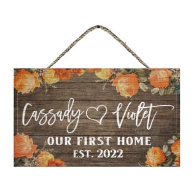 Wooden Door Sign