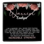Cancer Warrior Jewelry - Encouragement Gifts for Women Love Knot Necklace - Cancer Awareness Custom Name Necklace