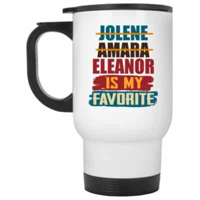 14 oz. White Travel Mug