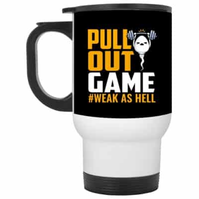 14 oz. White Travel Mug
