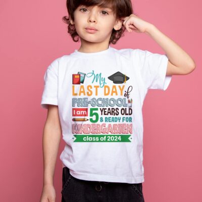Alternative view of Last Day of Pre-School Ready for Kindergarten 2024 Youth Tee - Pre-School Last Day Shirt