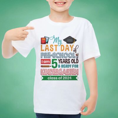 Last Day of Pre-School Ready for Kindergarten 2024 Youth Tee - Pre-School Last Day Shirt