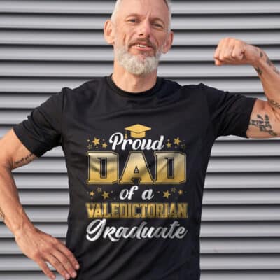 Proud Dad of 2024 Valedictorian Class 2024 Graduate T-Shirt
