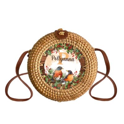 Round Rattan Bag