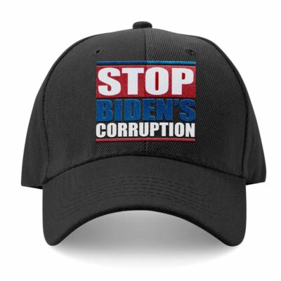 Stop Biden's Corruption Twill Cap Snapback Hat - Political 2024 Hat