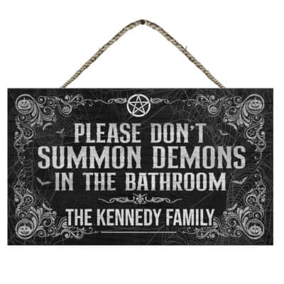 Wooden Door Sign