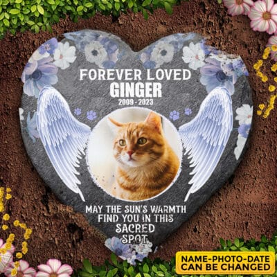 Personalized Forever Loved May The Sun's Warmth Find You In This Sacred Spot Memorial Stone - Pet Memorial Gifts