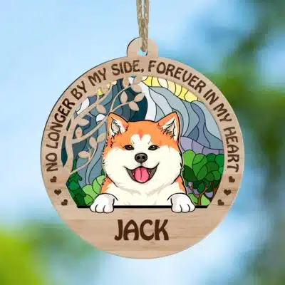 You Were My Favorite Hello And My Hardest Goodbye - No Longer By My Side, Forever In My Heart - Memorial Custom Pet Suncatcher Ornament