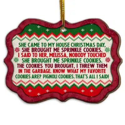Wood Medallion Ornament
