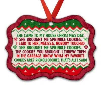 Aluminum Medallion Ornament
