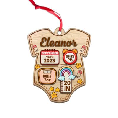 2 Layered Wood Ornament