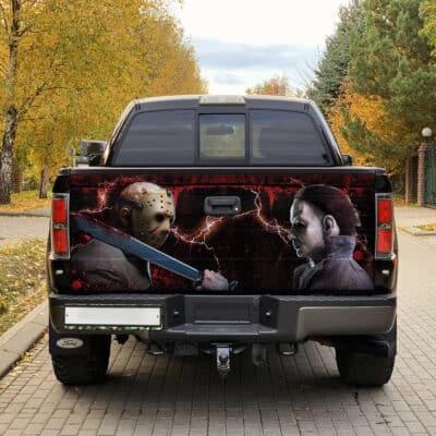 Alternative view of Michael Myers Halloween Truck Tailgate Decal Sticker Wrap - Vinyl Graphic Decal Bumper Sticker