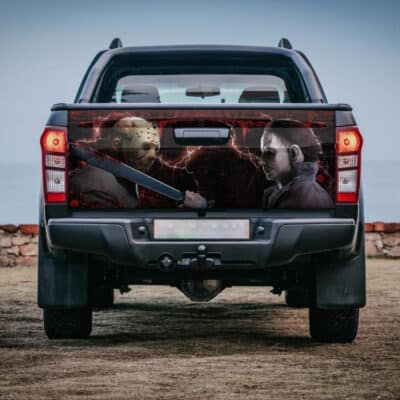 Michael Myers Halloween Truck Tailgate Decal Sticker Wrap - Vinyl Graphic Decal Bumper Sticker