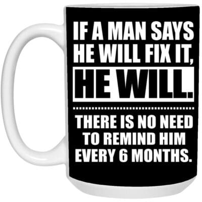 15 oz. White Mug
