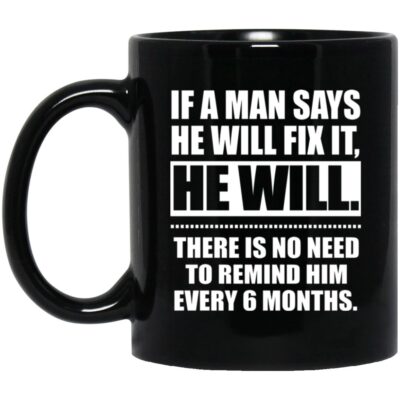 11 oz. Black Mug