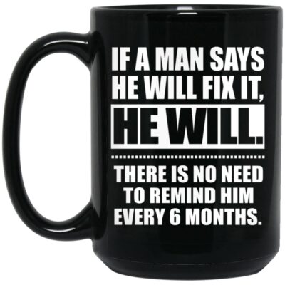 15 oz. Black Mug