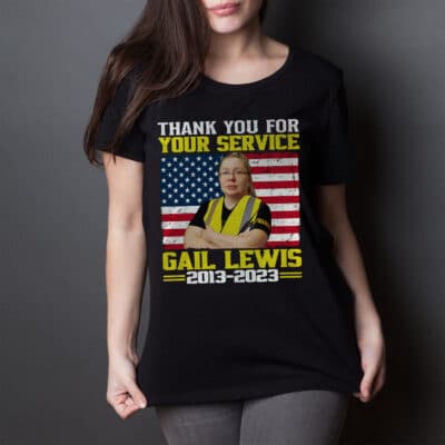 Alternative view of Thank You For Your Service Gail Lewis 2013-2023 T-Shirt