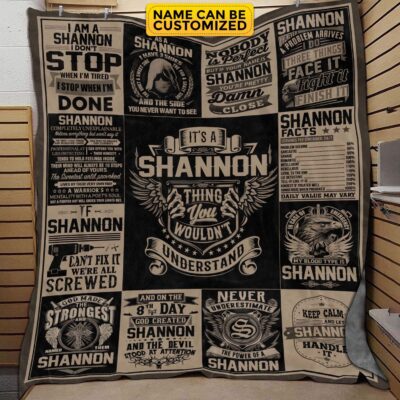 Personalized Family Name It's A Thing You Wouldn't Understand Fleece Blanket - Custom Name Men Sherpa Blanket