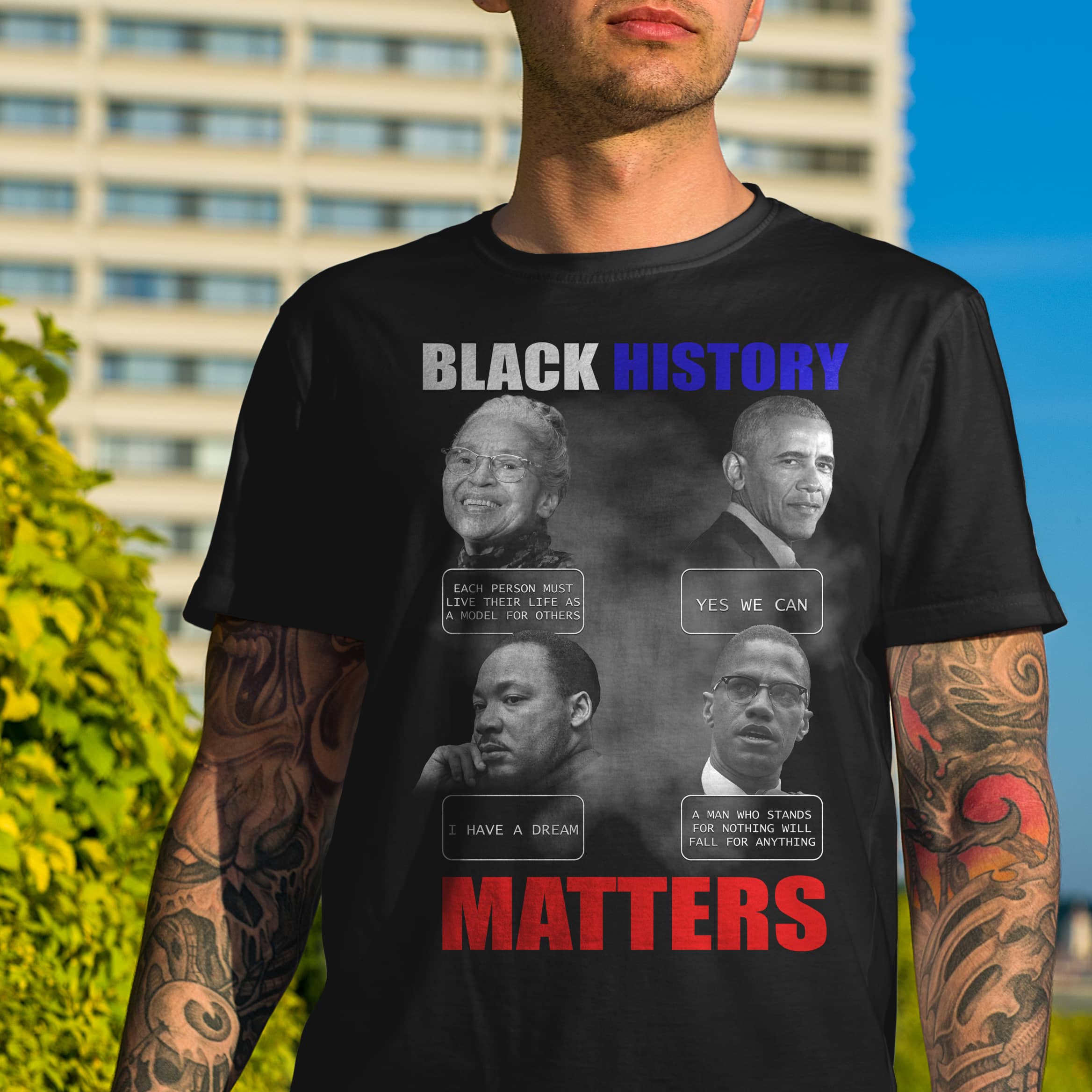 2VT. Black History Matters shirt mk2