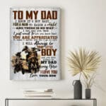 1VT. Dad Motocross Not Easy canvas mk6