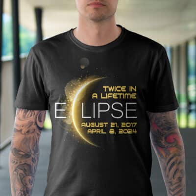 Alternative view of Twice In A Lifetime Solar Eclipse T-Shirt - Astronomy Lover Shirt