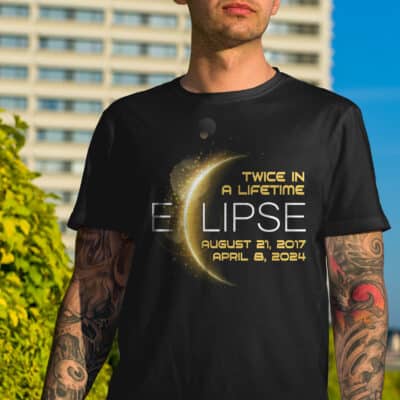 Twice In A Lifetime Solar Eclipse T-Shirt - Astronomy Lover Shirt