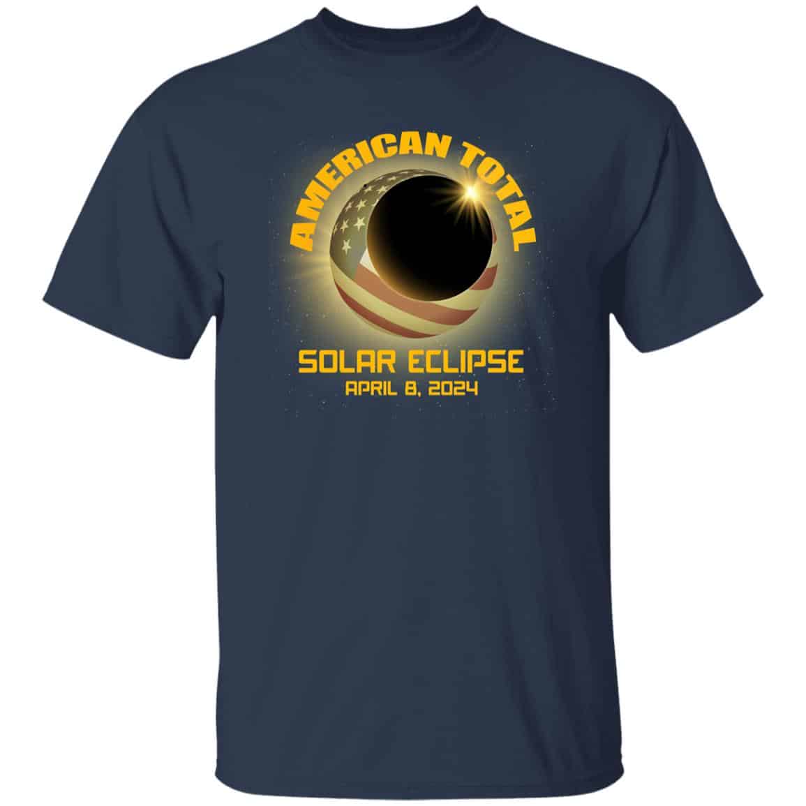 Solar Eclipse, Navy, Unisex T-Shirt