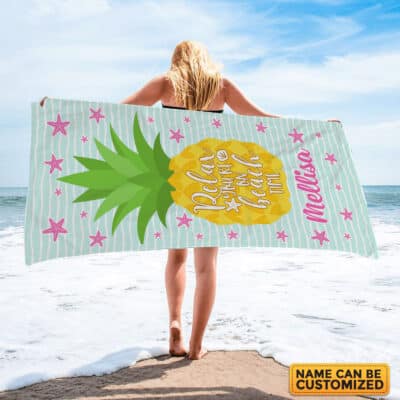 Personalized Beach Towels for Women Kids Girls Boys Adults Men - Custom Name Beach Towel