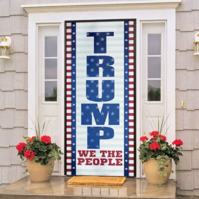 Alternative view of Donald Trump 2024 U.S People Take American Back Door Cover - Trump Door Cover - Trump Door Decoration