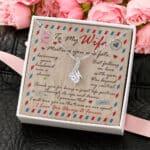 Husband to My Wife Meeting You Was Fate Becoming Your Husband Was a Choice Message Card Pendant Necklace