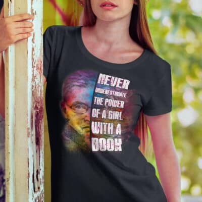Never Underestimate The Power Of A Girl With A Book Ruth Bader Ginsburg T-Shirt