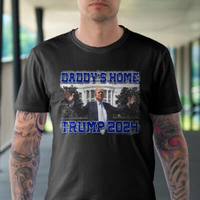 Alternative view of Daddy's Home Trump 2024 T-Shirt - Support Trump Shirt