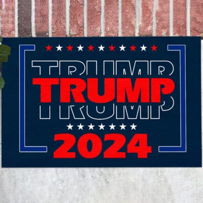Trump 2024 House Doormat - Support Trump Outdoor Indoor Doormat