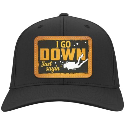 Patch Hat Test, Black, CLOSEOUT - CP80 Twill Cap - Patch