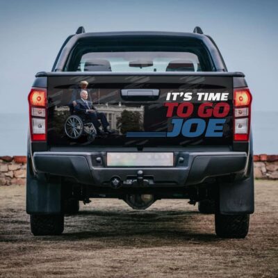 It's Time To Go Joe Funny Trump Biden Truck Tailgate Decal Sticker Wrap - Vinyl Graphic Decal Bumper Sticker