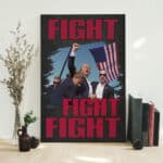 8VT. Trump Fight Fight Fight canvas canvas mk1