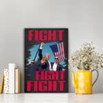 8VT. Trump Fight Fight Fight canvas canvas mk2