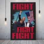 8VT. Trump Fight Fight Fight canvas canvas mk4