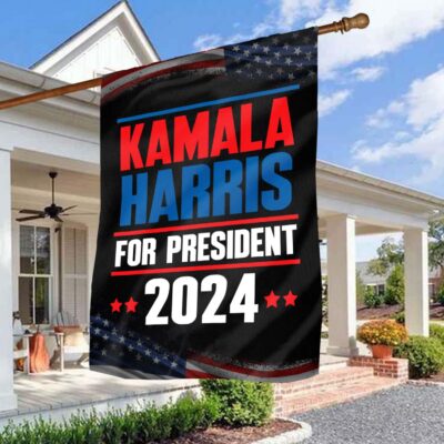 Kamala Harris 2024 For President Outdoor House Flag - Support Harris Home Garden Flag